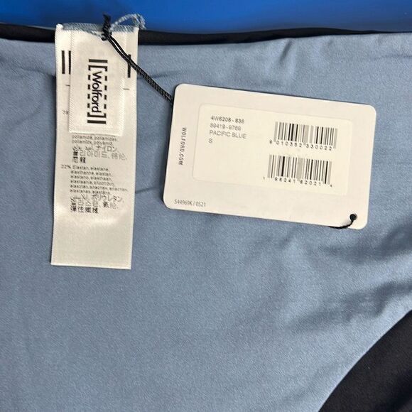 NWT Wolford Essentials Bikini Swimwear High Waisted Set Pacific Blue S - Picture 15 of 16